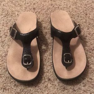 SAS Black Sandals - Size 6M